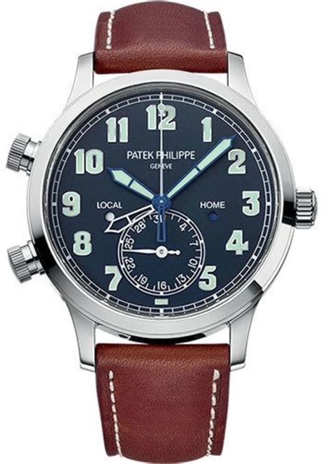 patek philippe ref 5524g calatrava pilot travel time|Patek Philippe 5524g.